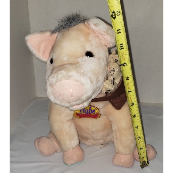 Babe And Friends Plush with Mice Blockbuster Exclusive Toy Talking Tested Works - Picture 10 of 13